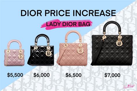 dream dior bag price|dior bag price guide.